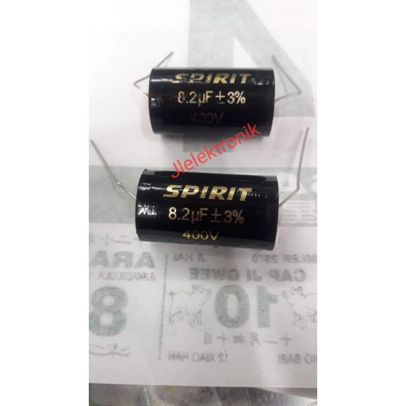 Spirit 825 Kapasitor 8,2uF 400V Ori Tweeter capasitor capasitor