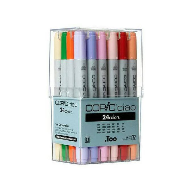 

COPIC CIAO MARKER 24 COLOURS EXCLUSIVE