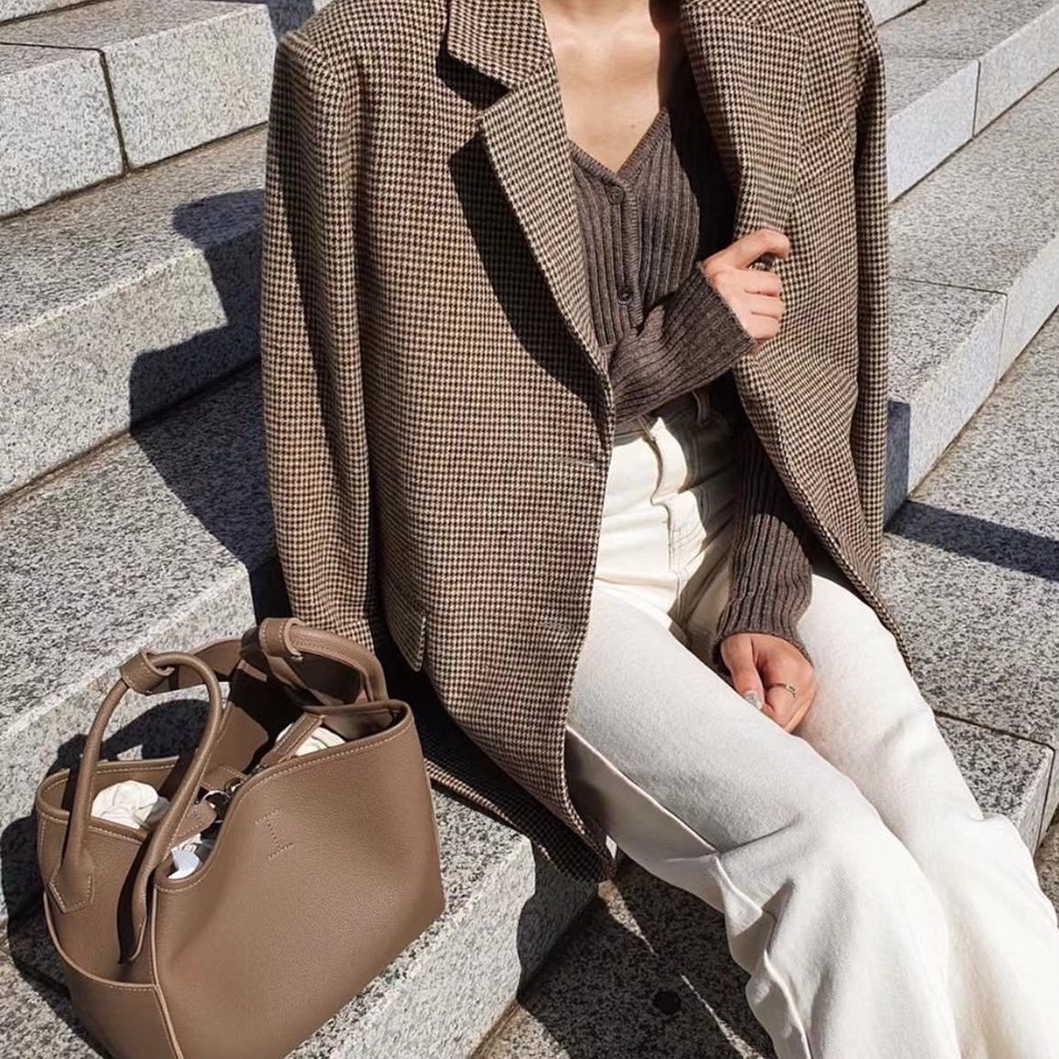 Sundays Attire - BROOKLYN Shoulder Bag Grained Leather Tas Wanita