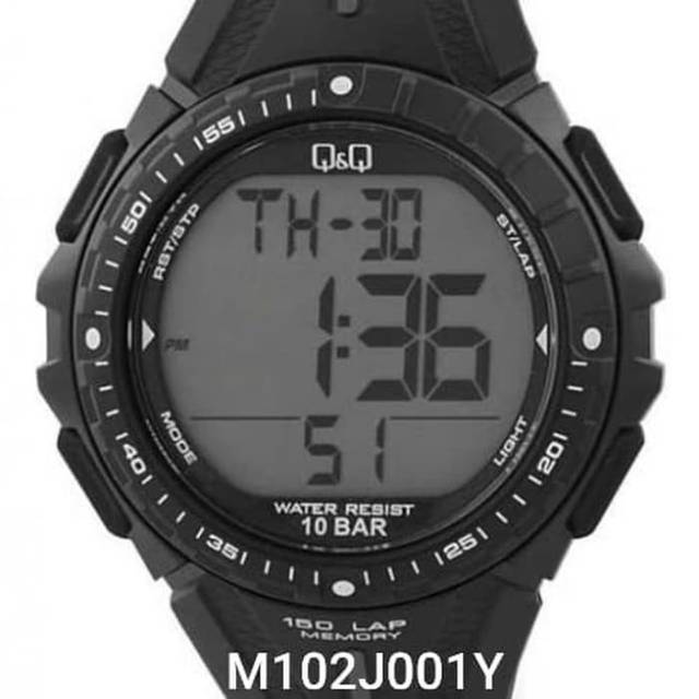 Arloji Jam Tangan Digital Pria Q&Q QnQ QQ Asli Ori Original M102 M102J