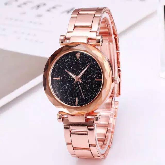 DR002 Jam Tangan Wanita Rantai Kristal