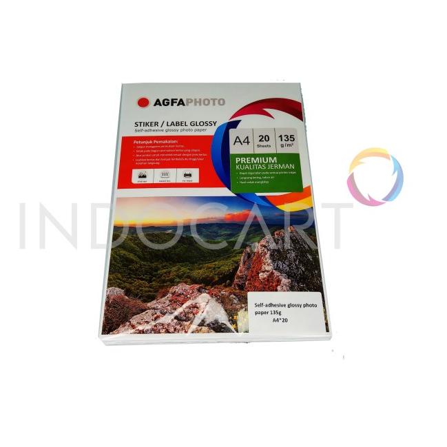 

✹ IndoCart AGFAPHOTO Sticker Label Glossy 135gr-A4 ֍