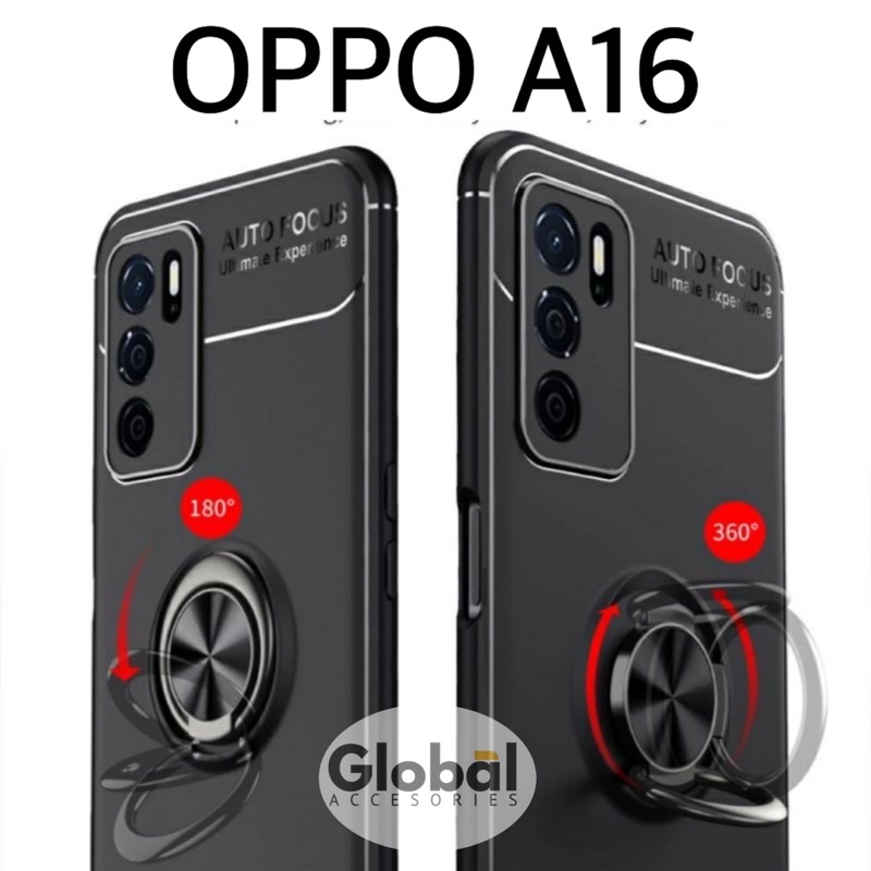 Oppo A16 Soft Case Autofocus Ring Invisible Cassing Soft Case Oppo A16 Autofocus Ring Oppo A16 Ring 