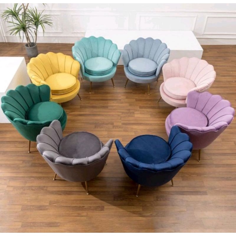 KURSI SOFA KERANG SINGLE SEATER KAYU JATI | KURSI SOFA KERANG | KURSI KERANG SOFA MINIMALIS FURNITUR