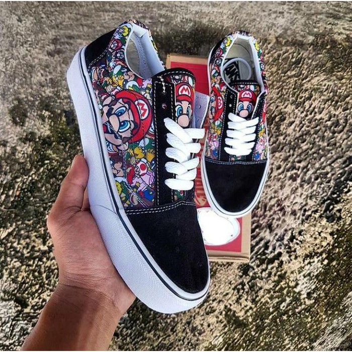 sepatu casual sneakers pria slop motorhead sepatu vens casual kerja pria trandy