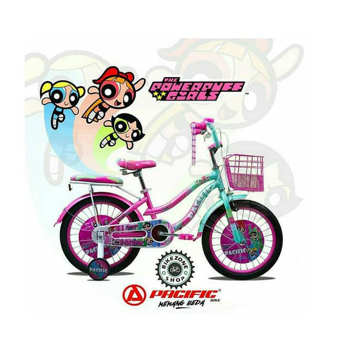 Sepeda mini 16 Pacific power puff girl
