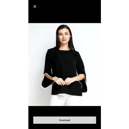 baju atasan sophie martin amelia black