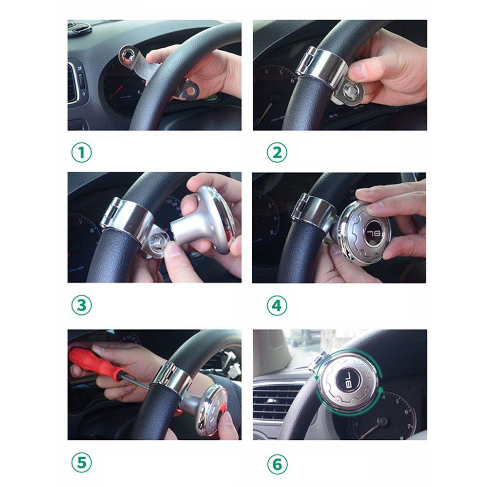 Rebuy Steering Wheel Booster Rotasi Universal High Quality Car-styling Knob Pegangan Mobil Pegangan Tahan Lama Tambahan Mudah Dipasang Steering Wheel Spinner