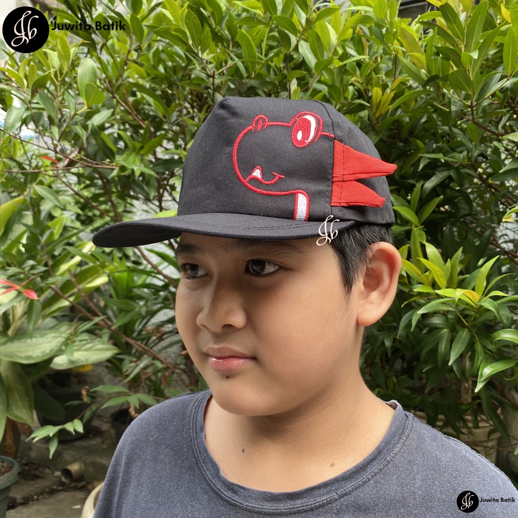 Topi Baseball Anak Motif T-REX DINO HAT DINO 2-10 Tahun