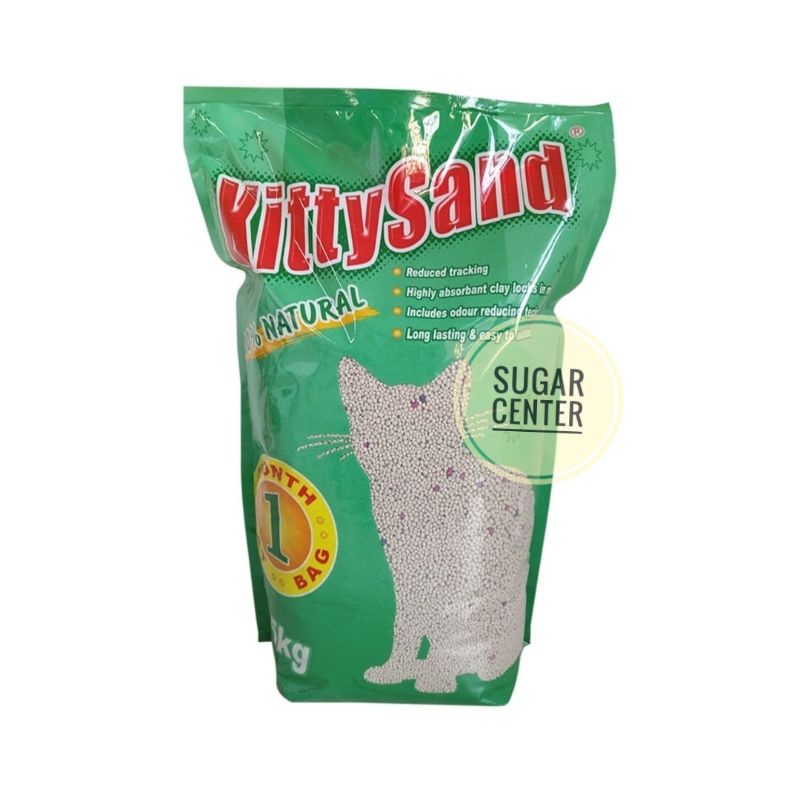Kitty Sand Pasir Kucing 5 Kg/Pasir Kucing Penyerap Bau/Pasir Kucing Praktis/Pasir Kucing Clay