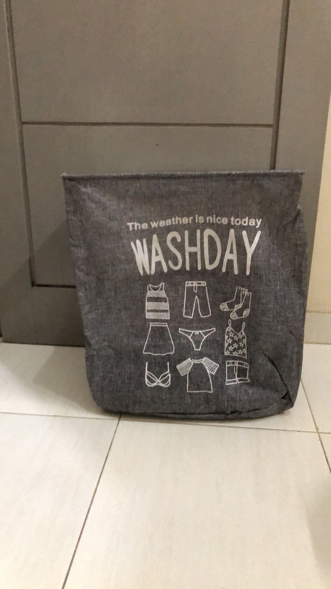 Tas Laundry Bag Washday Keranjang Cuci Baju Warna Multifungsi Storage Bag