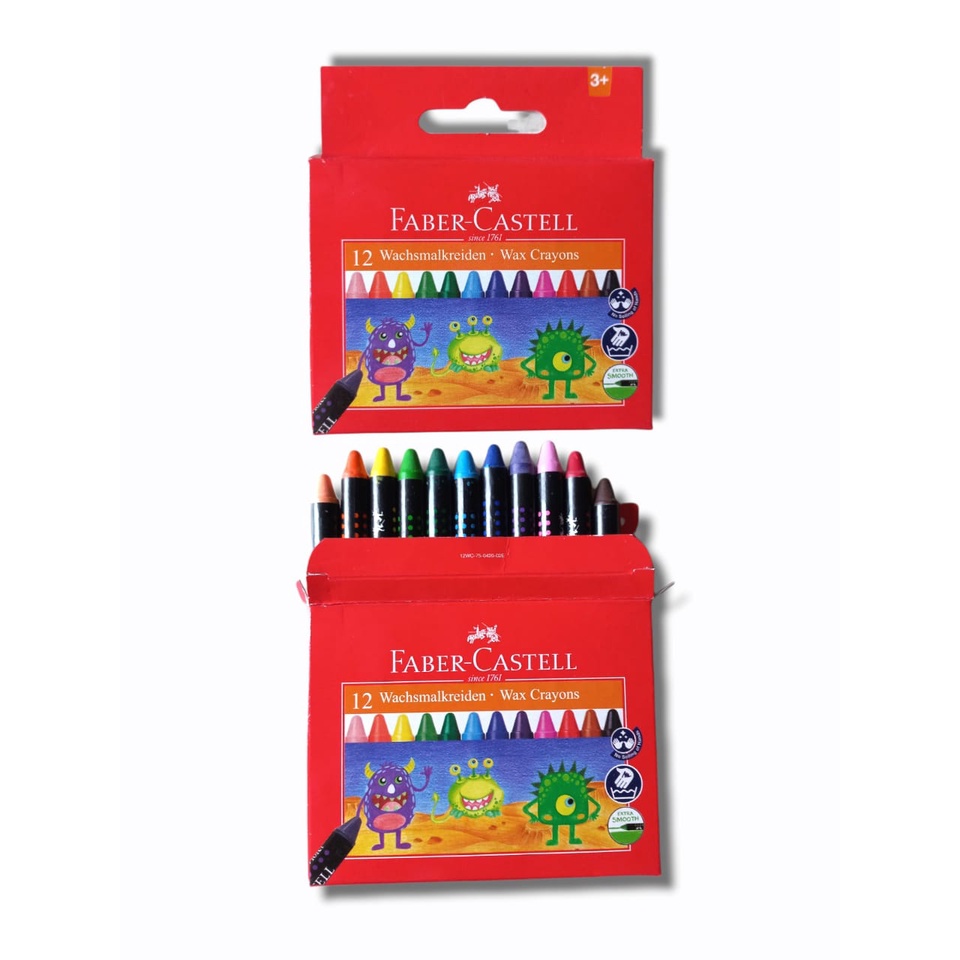 

Faber Castell Wax Crayon 12 Warna Kecil