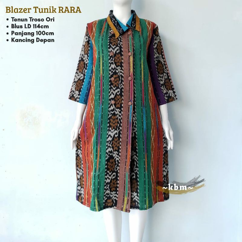 Tunik Blazer Tenun Rara