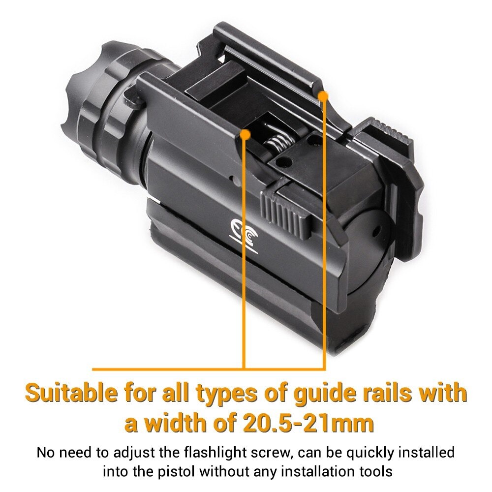 Senter Laser Senapan Senter Laser Quick Release Rail Mount + Laser