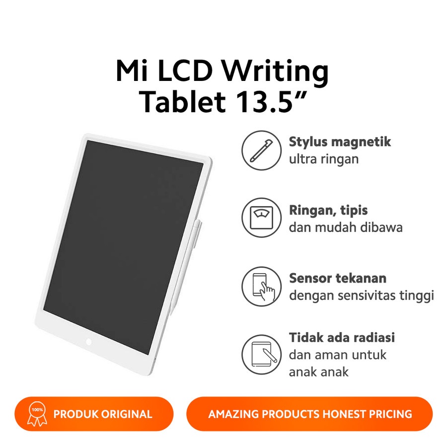 Mi LCD Writing Tablet 13.5'' Pen Tablet Magnetik Mudah