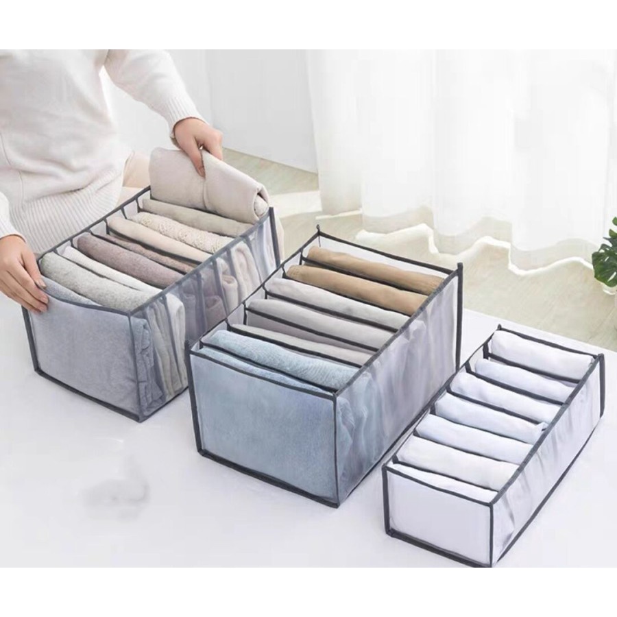 Storage Sekat Pakaian Organizer Pembatas Pakaian Lemari Storage celana