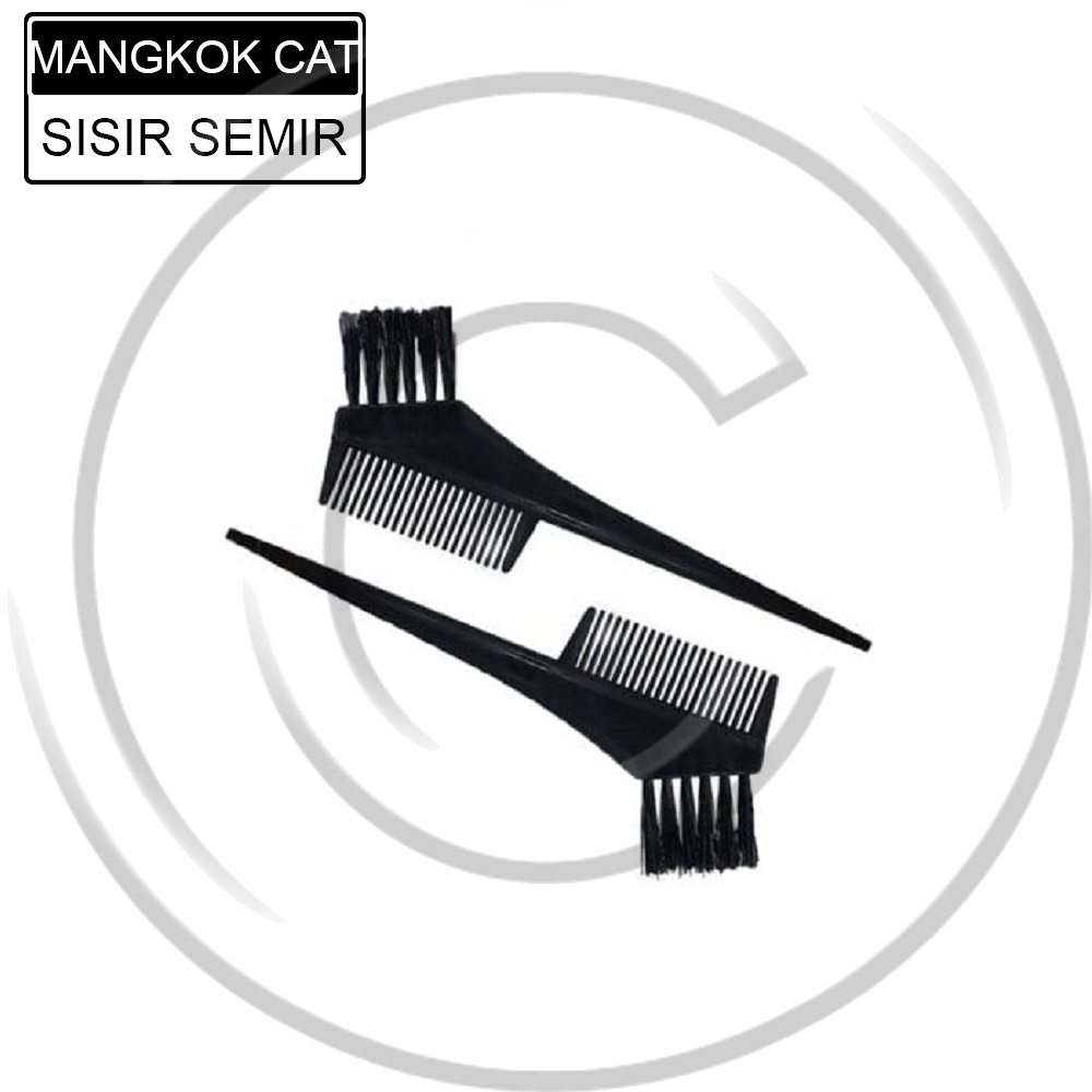 Set Paket Mangkok Cat Rambut Sisir Kuas Semir Peralatan Salon - Mangkok + sisir - CO