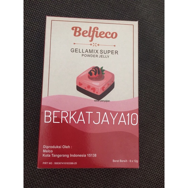 Belfieco Gellamix Super Jelly Instant Powder bubuk Jelly isi 8x12 gr