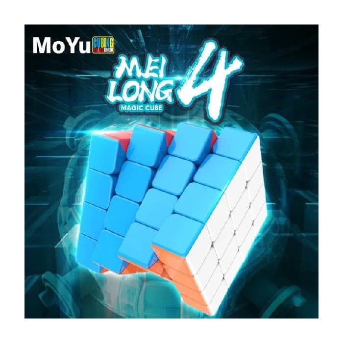 Cube Dijual Berkualitas Speed Rubik 4x4 Moyu Stickerless Meilong