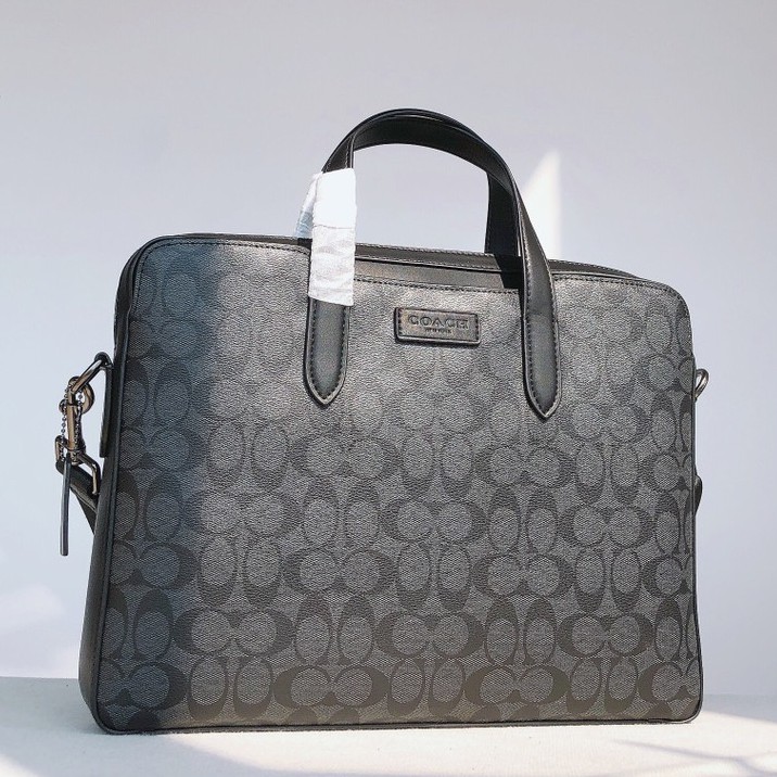 Asli baru coach C2837 Tas Pria Tas Messenger、kulit PVC as selempang cowok、tas pundak laptop pria