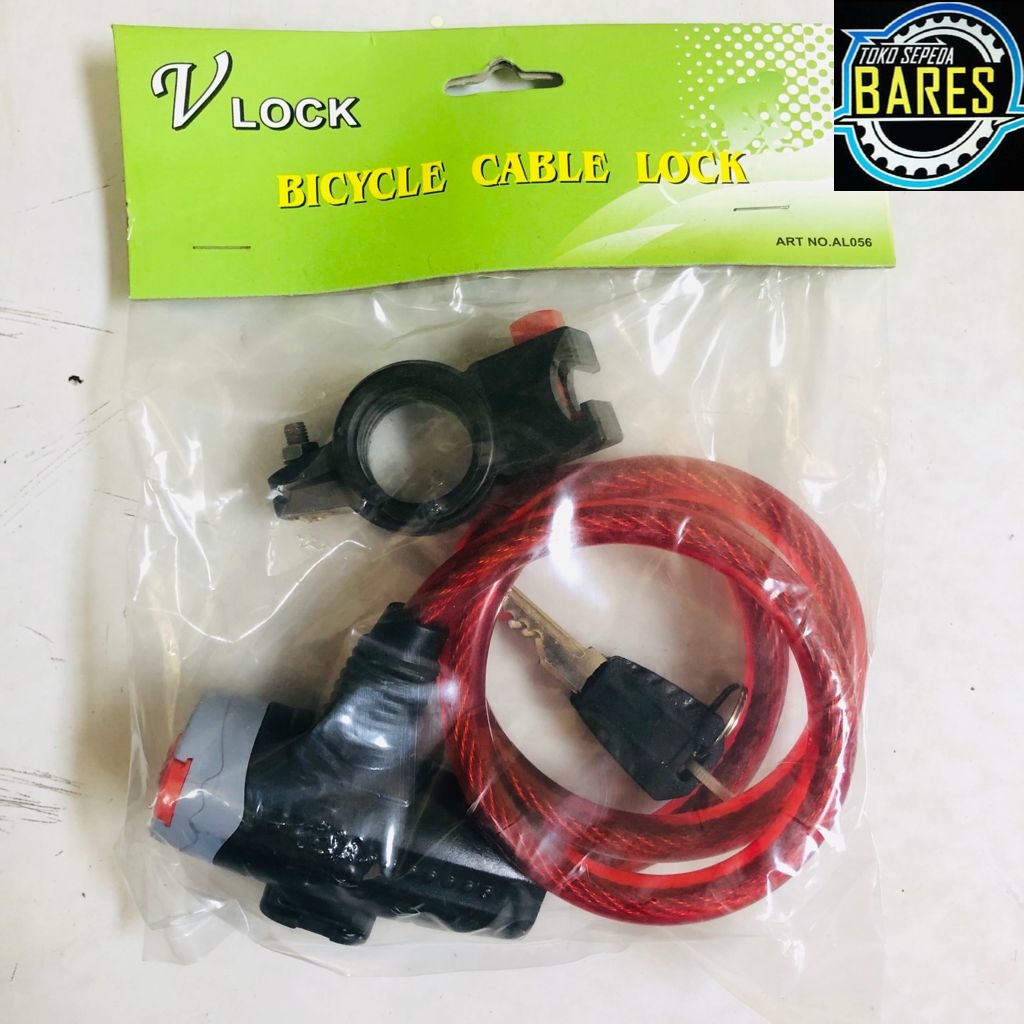 Kunci Gembok Sepeda Spiral VLock / Bicycle Lock