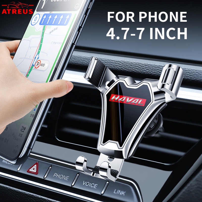 Haval Stand Handphone Universal 4.7-7 inch Dapat Berputar 360 Derajat Ventilasi Ac Mobil Holder Handphone Untuk H6 Jolion H2 H2s H1 2021 2022 H5 M4 H9