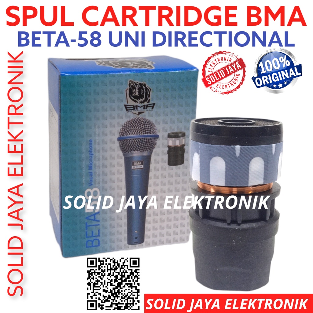 SPUL SPULL MIC BMA BETA 58 MICROPHONE SPOL SPOOL SPUEL CARTRIDGE KARTRIDGE ELEMEN MIK SPUL MICKRPHONE BETA58 BETA-58  RECONE KIT ORIGINAL ASLI ORI BMA