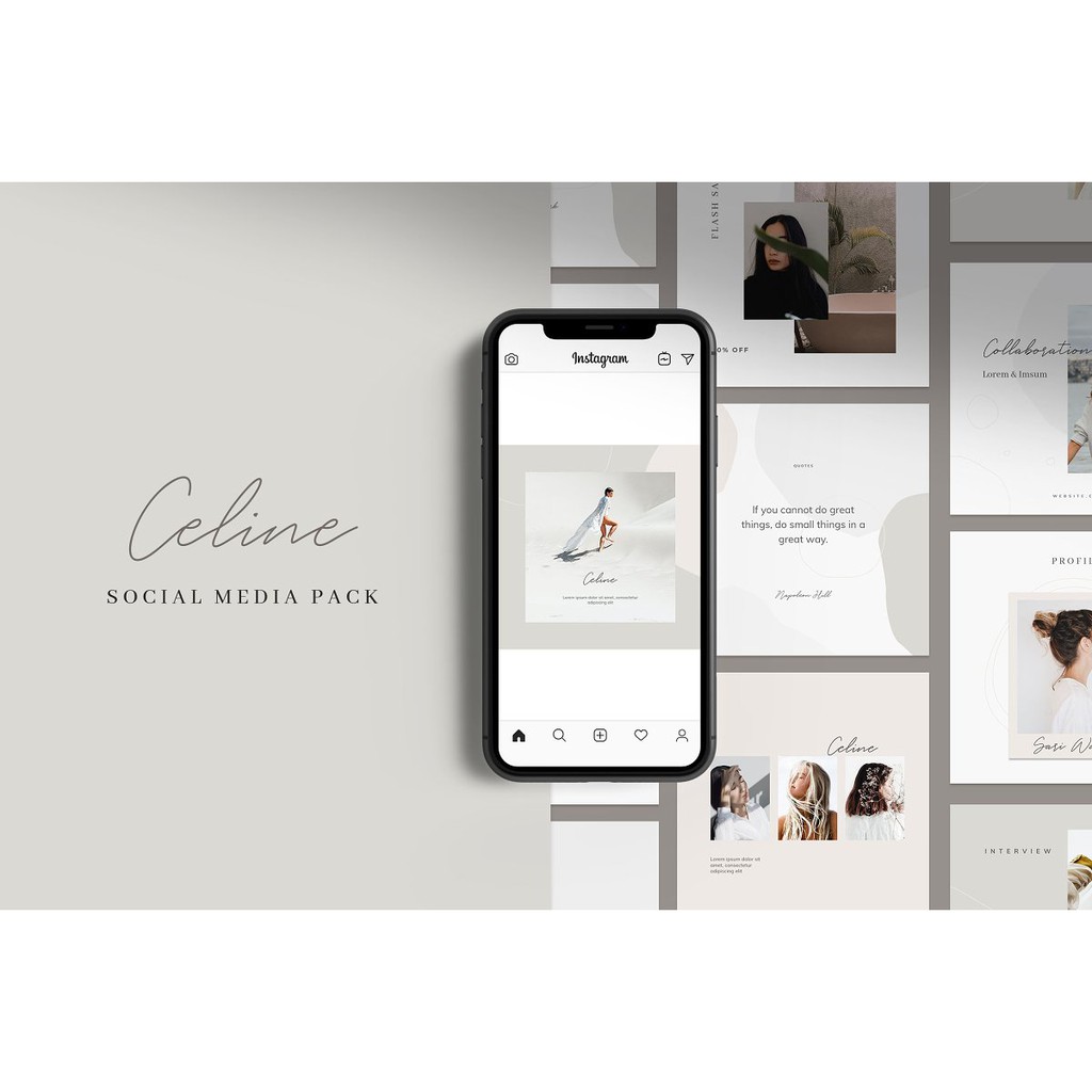 Celine Social Media Pack - Photoshop