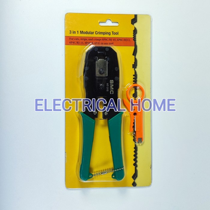 TANG CRIMPING MODULAR HT-315 For RJ45, RJ12 &amp; RJ11 + Wire Cutter