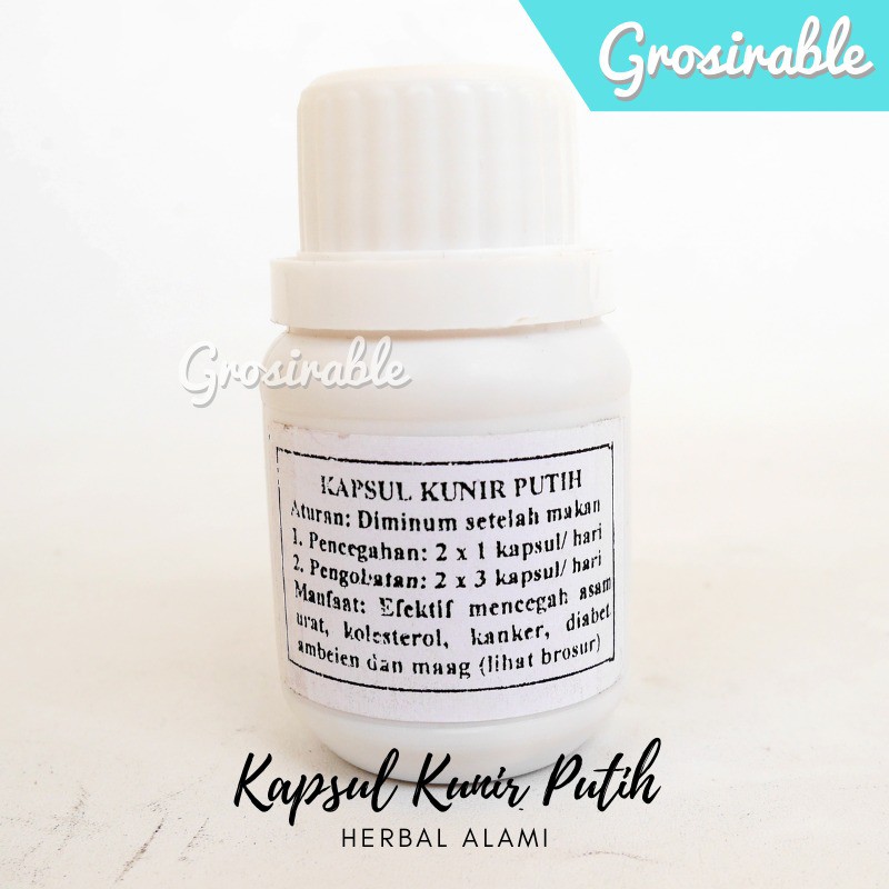 Kapsul Kunir Putih Produksi Prof. Dr. Ir. Hj. Dwiyati Pujimulyani, M.P.
