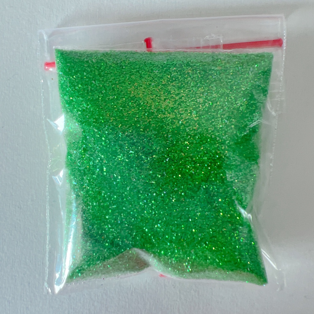 Sparkle Glitter HOLOGRAM GREEN  8 gr Stabilo Powder Serbuk Warna Warni Eceran Sablon Resin Pernak Pernik Hiasan Bubuk Padat DIY Kerajinan Kesenian Art Prakarya Seni Perlengkapan Bahan Face Craft Crafting Paint Painting Color Grosir Prakarya Malang