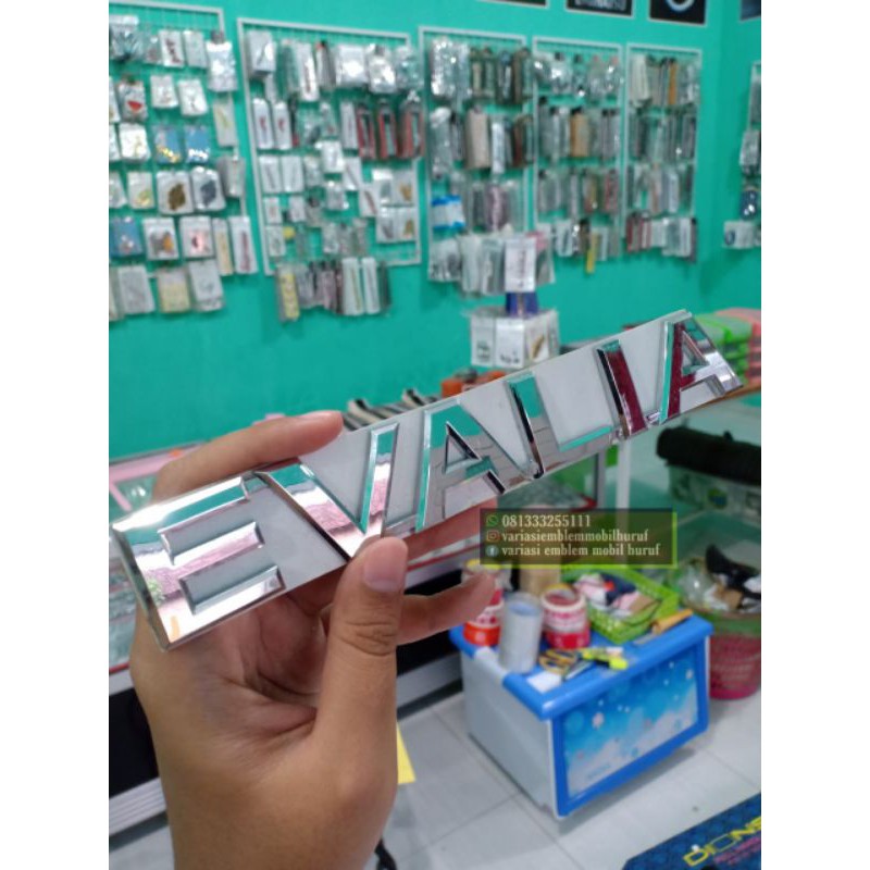 Emblem logo nissan evalia ukuran original evalia bagasi