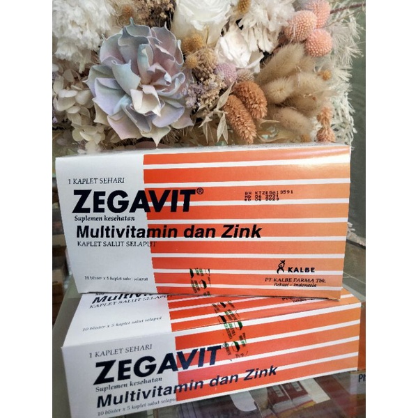 ZEGAVIT 1 BOX ISI 10 STRIP BLiSTER ORI ASLI Multivitamin Kesehatan Kebugaran Vitamin C Pasien Covid