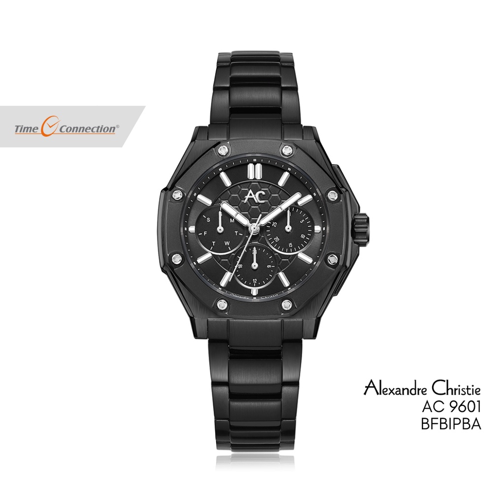 Alexandre Christie AC 9601 BFBIPBA Full Hitam Original / Jam Tangan Wanita Rantai / AC Collection St