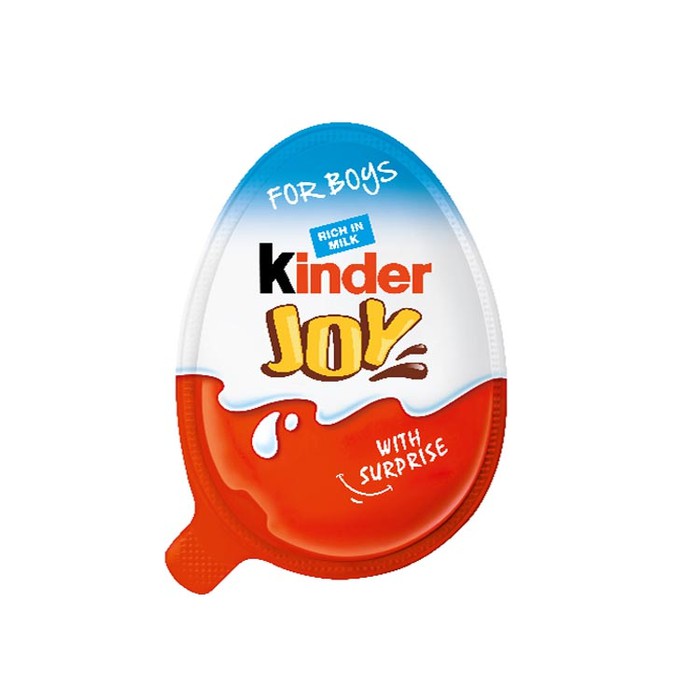 

PACK KINDER JOY CHOCOLATE FOR BOYS (8 PCS X 20 GR) / KINDERJOY