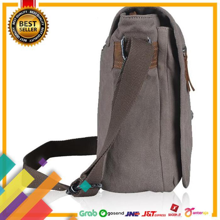 SALE.. TROOP LONDON MESSENGER BAG TRV0041 - BEIGE ..TERLARIS