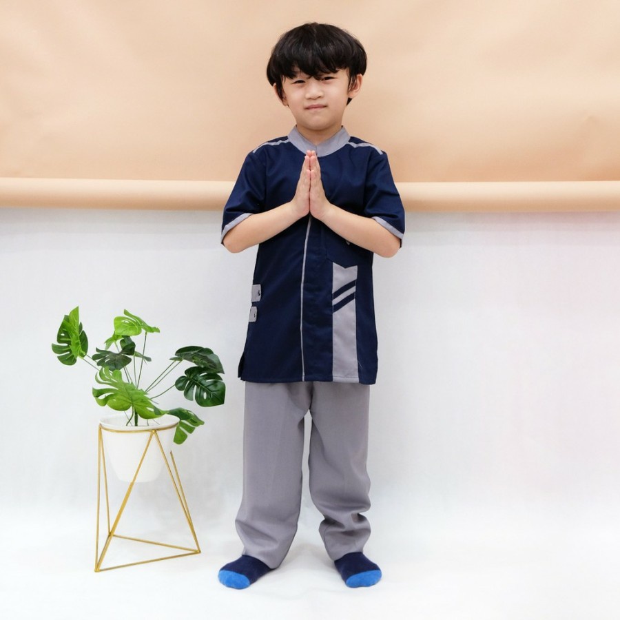 Baju Koko Anak Juko Ori Bani Batuta Rabbani AJ986 Baju Muslim Koko Anak Laki-L