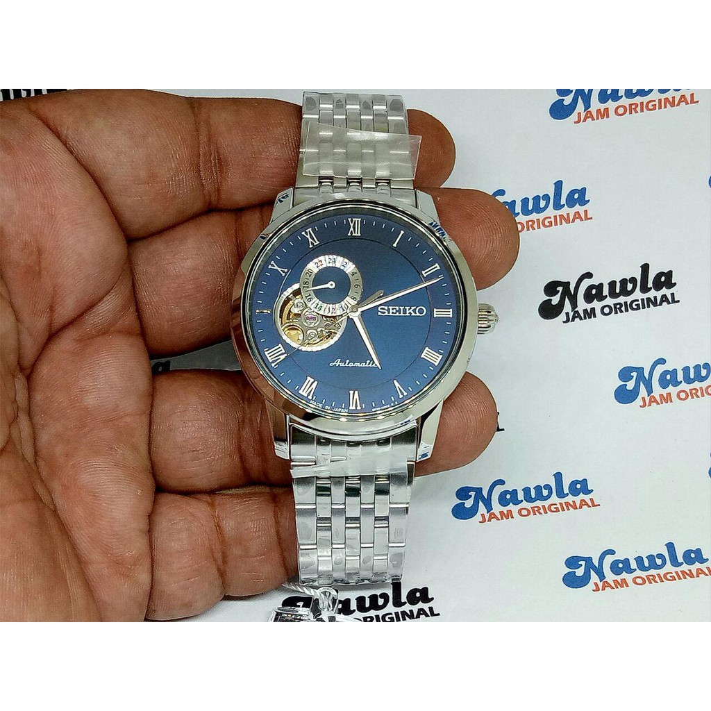 Seiko Presage SSA269J1 Sapphire Blue Open Heart - Jam Tangan Pria SSA269