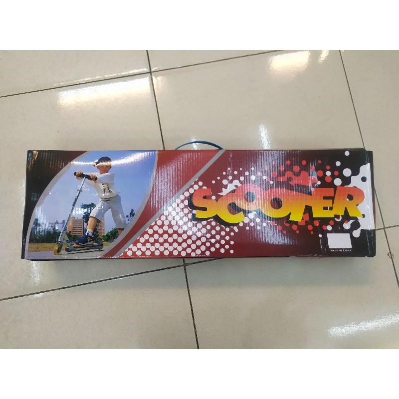 Skuter Anak Scooter Karakter Hello Kitty Frozen Spiderman Doraemon ada Rem Lampu Bel Mainan Otoped