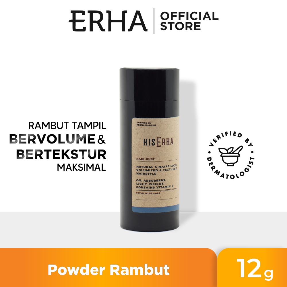 Jual HIS ERHA Hair Dust 12g Powder Hairstyling Rambut Pria Shopee