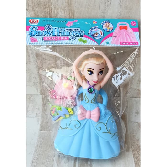 Mainan Anak Perempuan 3 4 5 6 Tahun Boneka Elsa Storage Bag 9924-Mainan Anak Edukasi Boneka Perempuan