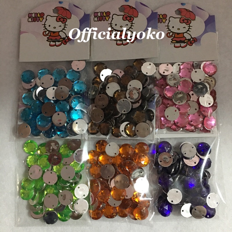 Manik Resin Permata Bulat 10mm (10gram)