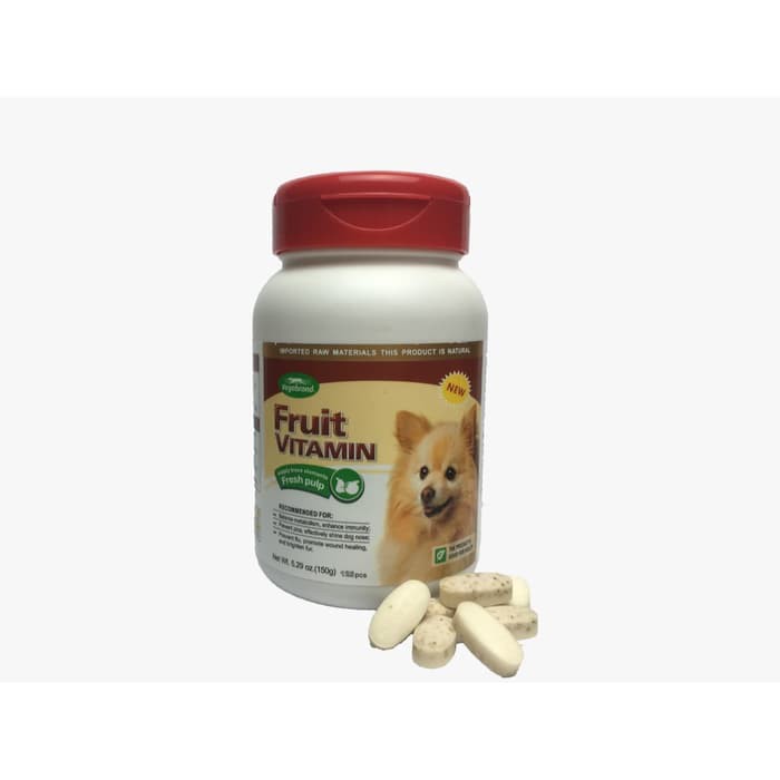 

VEGEBRAND Vitamin Pencernaan Anjing FRUIT Tablet 150gr