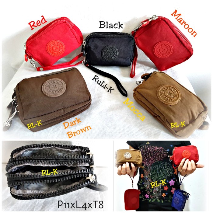DOMPET WANITA MURAH  MINI LIPAT KECIL PANJANG Y3S0 Kipling Koin Kp552