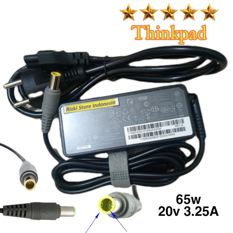 Charger Laptop X200 X200i X230 X230i L412 L512 L510 T410 T420 T420i T430 T430i T510 T510i T520 SL520 X201 X220 X300 20v 3.25A