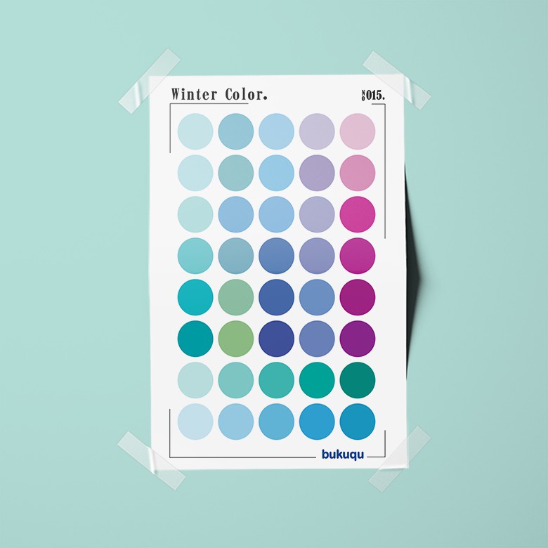 

Stiker Deco Winter Color untuk Notebook, Planner by bukuqu