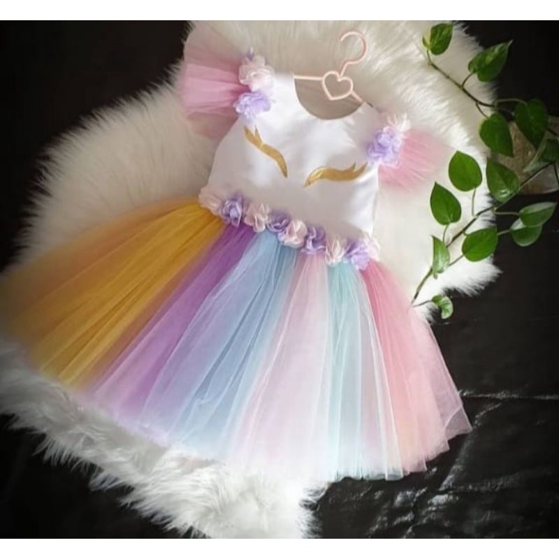 DRESS ANAK SEQUIN / GAUN PESTA PUTIH / GAUN ANAK PEREMPUAN / GAUN PESTA ULANG TAHUN ANAK PEREMPUAN