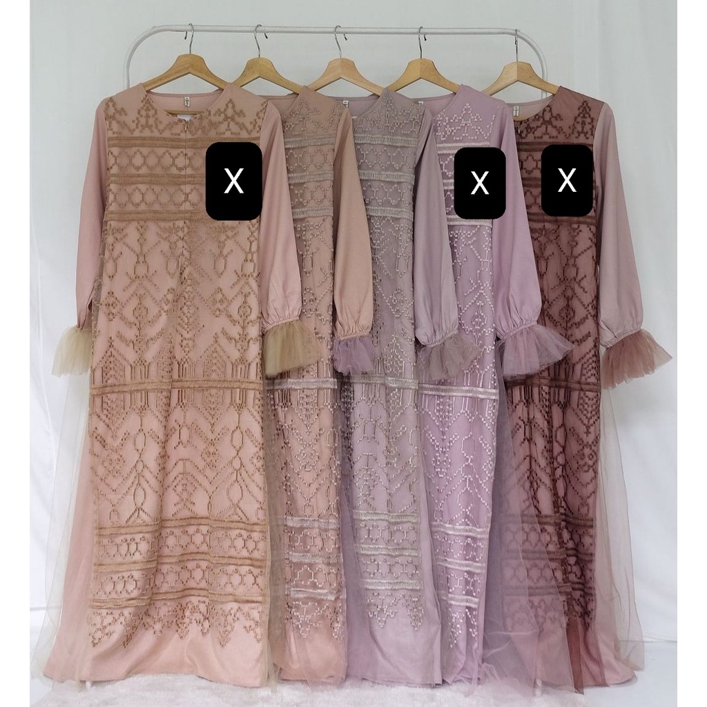 Pakaian Wanita Muslim Pesta - Lania Dress Original By Vanilla Hijab