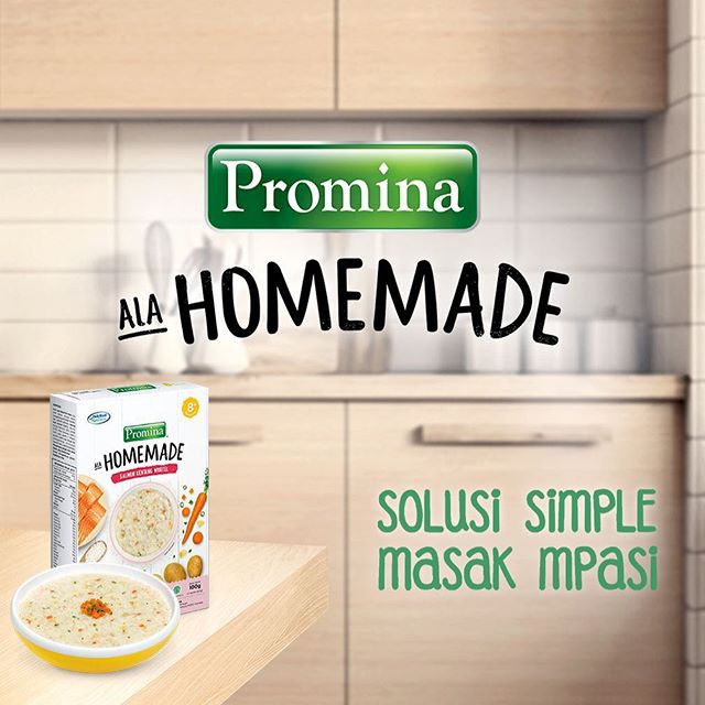 Promina Makanan Bayi Bubur MPASI 8+ Homemade Salmon Ayam Brokoli Labu 100gr