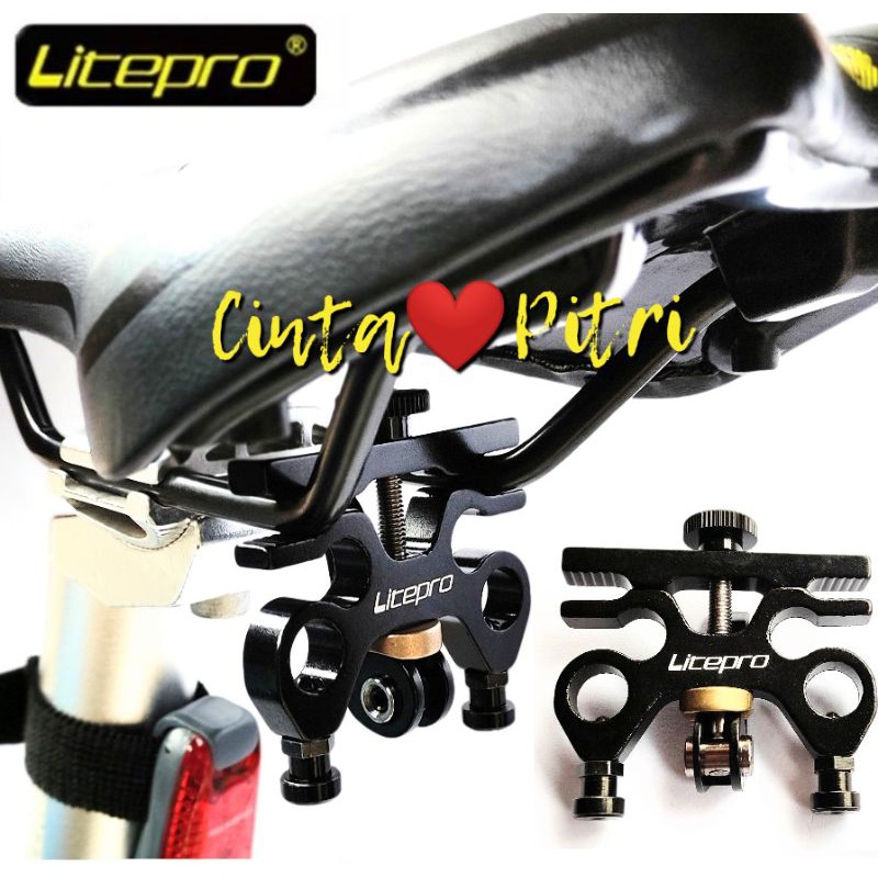 ADAPTOR BRACKET PEDAL LITEPRO QUICK RELEASE BRAKET DUDUKAN TEMPAT RUMAH PEDAL QR SEPEDA LIPAT